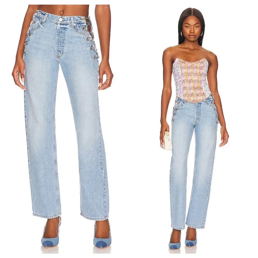 EB Denim Chain Replicas jeans in Daphne Small